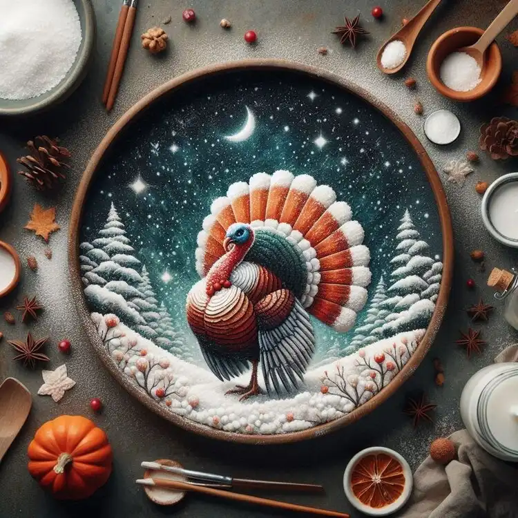 Woman smiling while using a laptop with a cityscape in the background