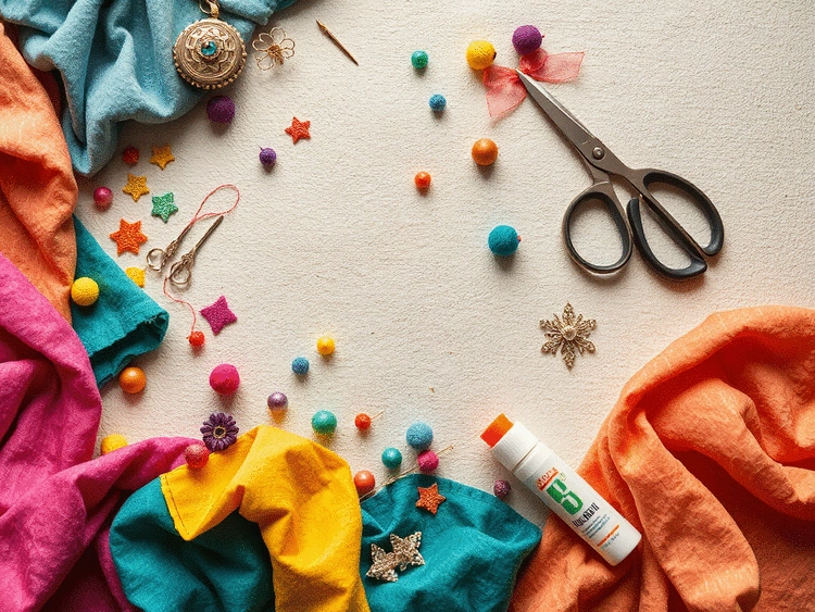 Fabric Collage Art for Exploring Textures