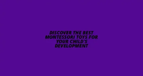 Montessori Toys for Child Development