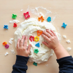 Making Snow Dough: A Winter Sensory Activity