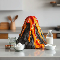 Kitchen Science: Making a Volcano Eruption