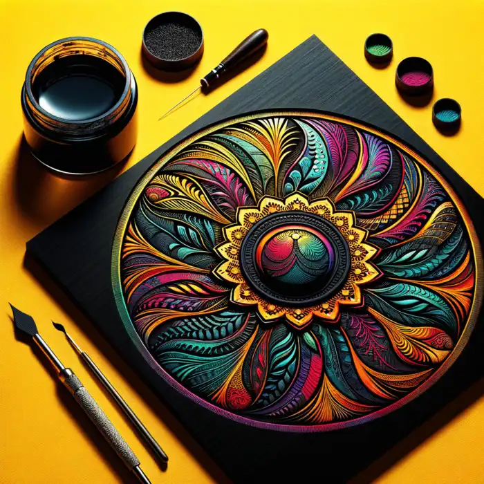 Magic Scratch Art Using Homemade Black Paint