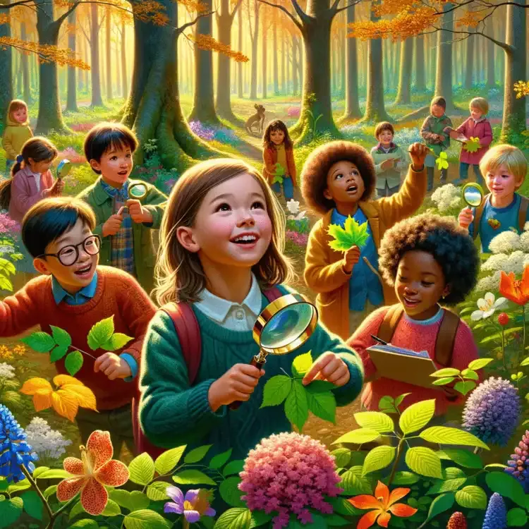 Springtime Nature Walk Scavenger Hunt for Kids