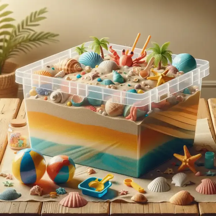 Summer Sensory Bins: Beach and Ocean-Themed Play